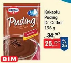 Dr.Oetker Kakaolu Puding 196 G