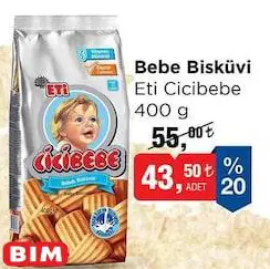 Eti Cicibebe Bebe Bisküvisi 400 G