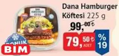 Emin Dana Hamburger Köftesi 225 G