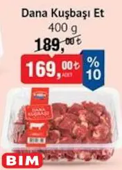 Emin Dana Kuşbaşı Et 400 G