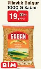 Saban Pilavlık Bulgur 1000 G