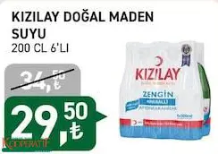 Kızılay Doğal Maden Suyu 200 Cl 6'Lı