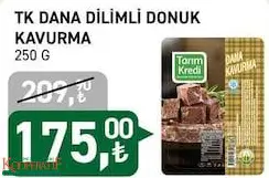 Tarım Kredi Birlik Dana Dilimli Donuk Kavurma 250 G