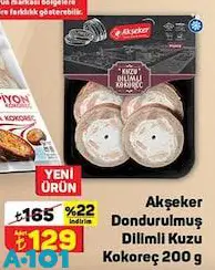 Akşeker Dondurulmuş Dilimli Kuzu Kokoreç 200 g