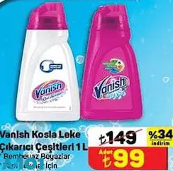 Vanish Kosla Leke Çıkarıcı Çeşitleri 1 L