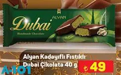 Alyan Kadayıflı Fıstıklı Dubai Çikolata 40 g