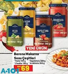 Berona Makarna Sosu Çeşitleri 190/180/360 g