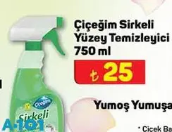 Çiçegim Sirkeli Yüzey Temizleyici 750 ml