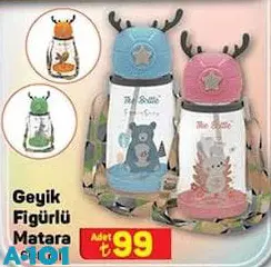 Geyik Figürlü Matara 600 ml