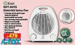 Kiwi KHT-8415 Elektrikli Isıtıcı Fan