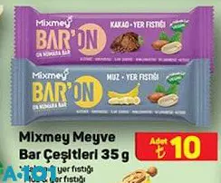 Mixmey Meyve Bar Çeşitleri 35 g