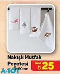 Nakışlı Mutfak Peçetesi