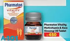 Pharmaton Vitality Multivitamin & Kore Ginsengi 30 Tablet