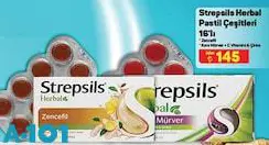 Strepsils Herbal Pastil Çeşitleri 16'lı