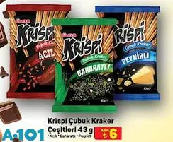 Ülker Krispi Çubuk Kraker Çeşitleri 43 g