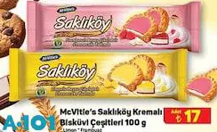 Ülker McVitie's Saklıköy Kremalı Bisküvi Çeşitleri 100 g