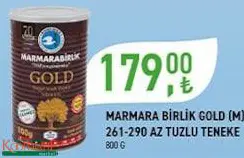 Marmara Birlik Gold (M) 261-290 Az Tuzlu Teneke 800 g