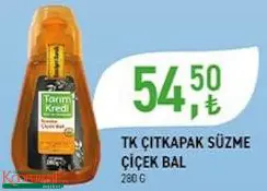 Tarım Kredi Birlik Çıtkapak Süzme Çiçek Bal 280 g