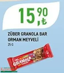 Züber Granola Bar Orman Meyveli 25 g