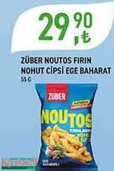 Züber Noutos Fırın Nohut Cipsi Ege Baharat 55 g