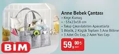 Anne Bebek Çantası Keçe Kumaş 33X23x18 Cm