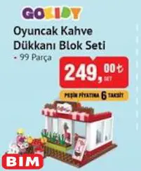 Gokidy Oyuncak Kahve Dükkanı Blok Seti 99 Parça