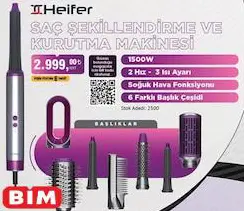 Heifer Saç Şekillendirme Ve Kurutma Makinesi