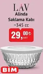 Lav Alinda Saklama Kabı 345 Cc