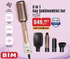 Polosmart PSC44  5 İn 1 Saç Şekillendirici Set