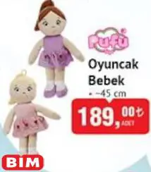 Pufu Oyuncak Bebek 45 Cm