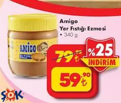 Amigo Yer Fıstığı Ezmesi 340 g