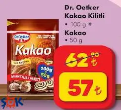 Dr.Oetker Kakao Kilitli 100 g +Kakao 50 g