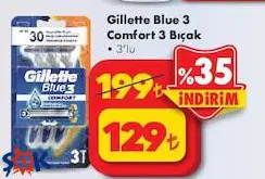 Gillette Blue 3 Comfort 3 Bıçak 3'lü