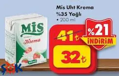 Mis Uht Krema %35 Yağlı 200 ml