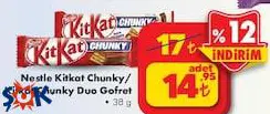 Nestle Kitkat Chunky/Kitkat Chunky Duo Gofret 38 g