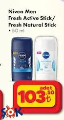 Nivea Men Fresh Active/Natural Stick 50 ml