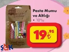 Pasta Mumu ve Altlığı 10'lu