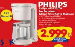 Philips HD5120/00 Eco Conscious Edition Filtre Kahve Makinesi