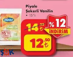 Piyale Şekerli Vanilin 15'li