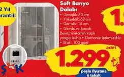 Soft Banyo Dolabı