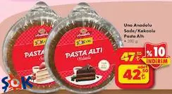 Uno Anadolu Sade/Kakaolu Pasta Altı 280 g