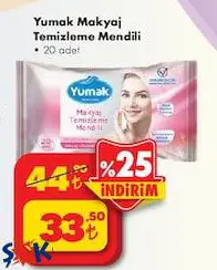 Yumak Makyaj Temizleme Mendili 20 Adet