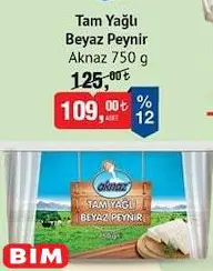 Aknaz Tam Yağlı Beyaz Peynir 750 g