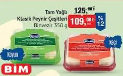 Binvezir Tam Yağlı Klasik Peynir Çeşitleri 350 g