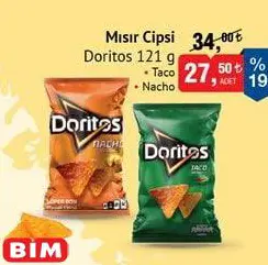 Doritos Mısır Cipsi Taco/Nacho 121 g