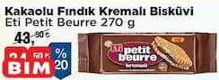 Eti Petit Beurre Kakaolu Fındık Kremalı Bisküvi 270 g