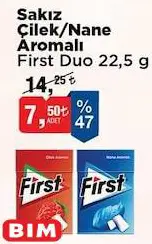 First Duo Sakız Çilek/Nane Aromalı 22,5 g