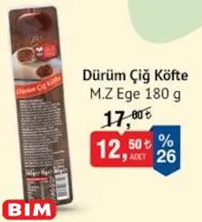 M.Z Ege Dürüm Çiğ Köfte 180 g