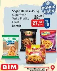 Superfresh/Torku Pratiko/Feast/Bonfrit Soğan Halkası 450 g