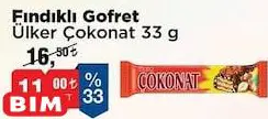 Ülker Çokonat Fındıklı Gofret 33 g